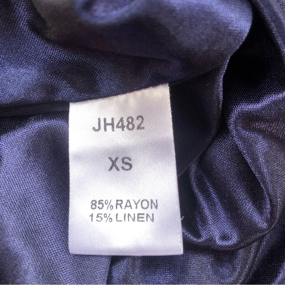 THML Navy Dress with Colorful Floral Embroidery & Tassels Size XS - Picture 7 of 8